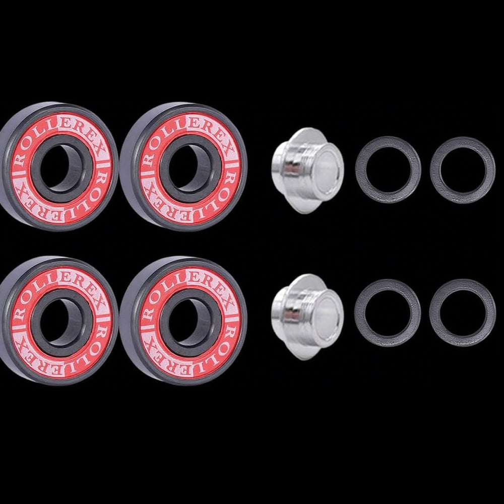 Rollerex VXT100 85A Kids Inline Skate Wheels 2-Pack 60-90mm - w/Bearings