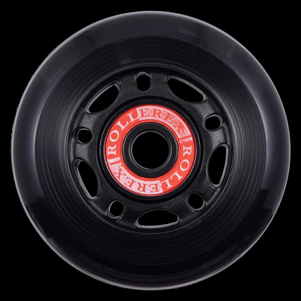 Rollerex VXT100 85A Kids Inline Skate Wheels 2-Pack 60-90mm - w/Bearings