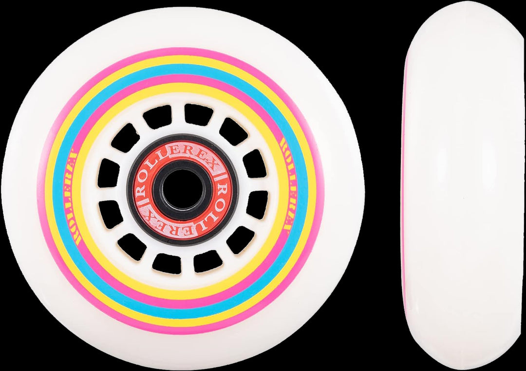 Rollerex Lollipop Boardwalk 85A Inline Wheels 8-Pack 72-90mm w/Bearings Set