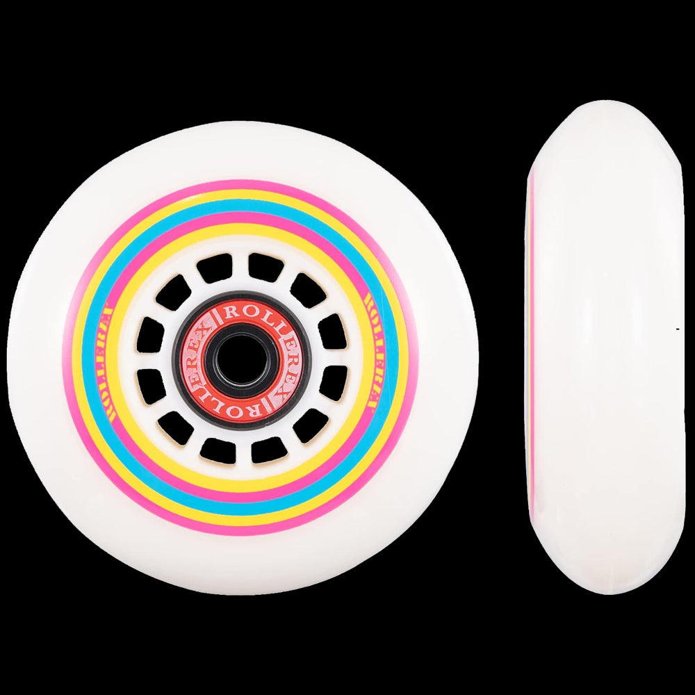 Rollerex Lollipop Boardwalk 85A Inline Wheels 2-Pack 72-90mm w/Bearings Set