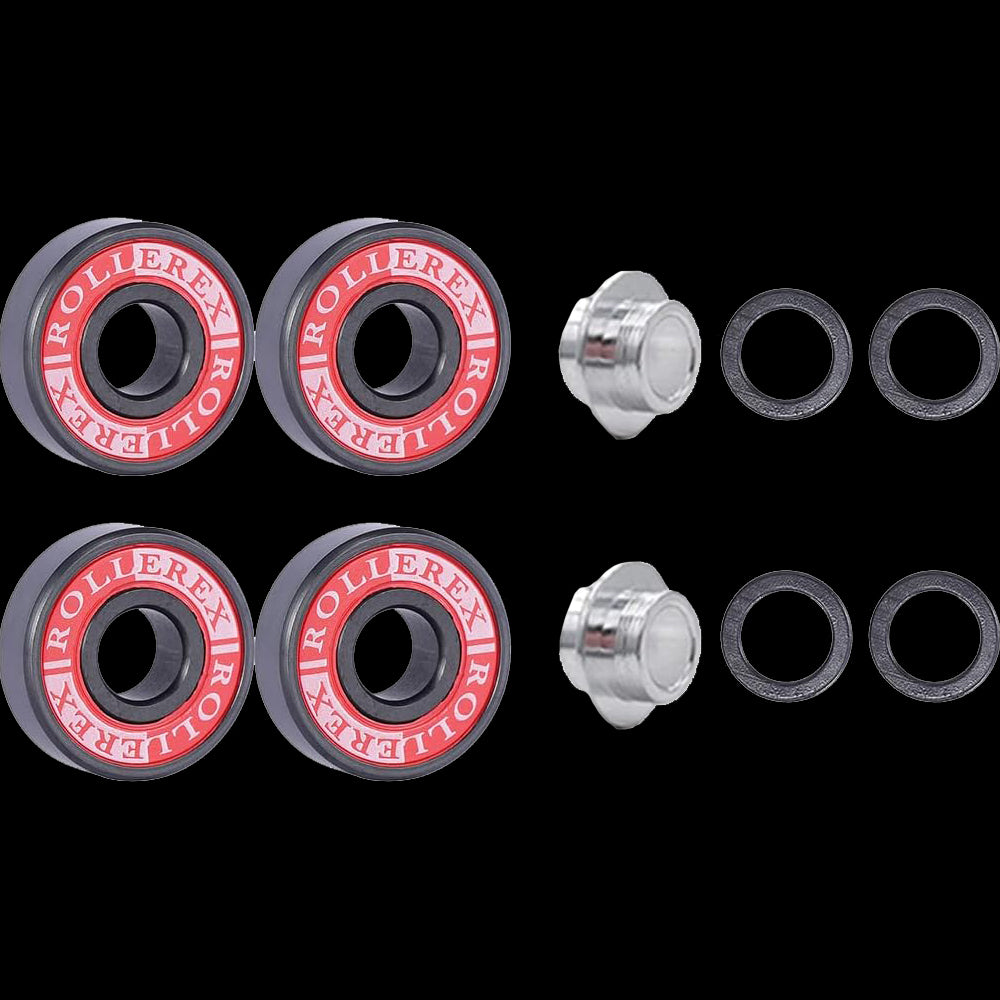 Rollerex Lollipop Boardwalk 85A Inline Wheels 2-Pack 72-90mm w/Bearings Set