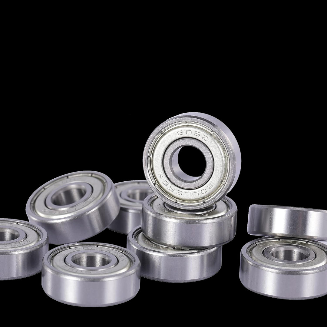 Rollerex Atlas 608ZZ Skate Bearings 20-Pack ABEC-5 / ABEC-1 - Dual Shield