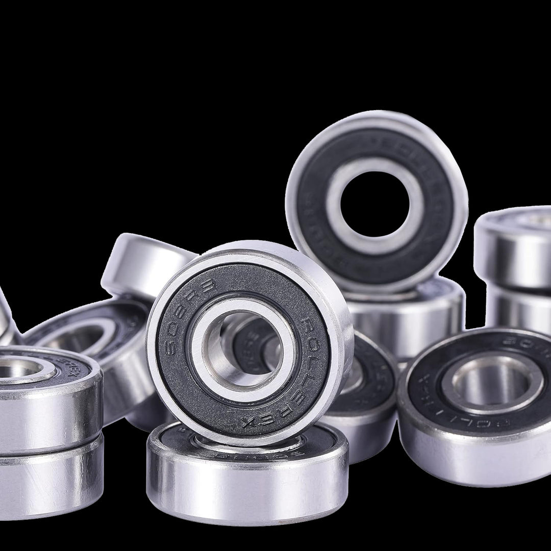 Rollerex Titan 608-2RS Skate Bearings 20-Pack ABEC-5 / ABEC-1 - Pre-Lubricated