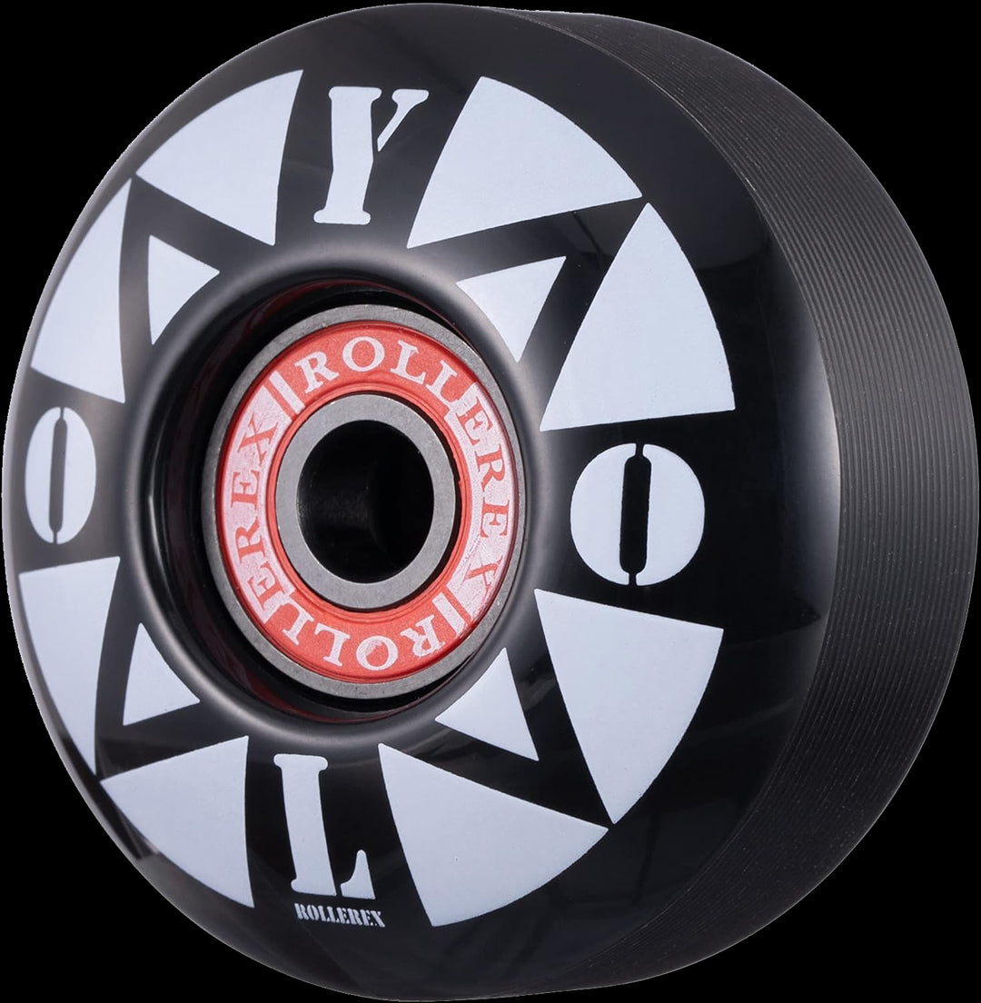 Rollerex YOLO 92A 52mm Skateboard Wheels 4-Pack w/Bearings - 32mm Width