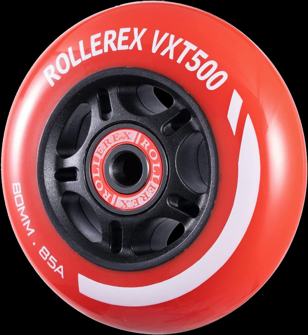 Rollerex VXT500 85A Inline Wheels 2-Pack w/Bearings 72-80mm - 6 Colors