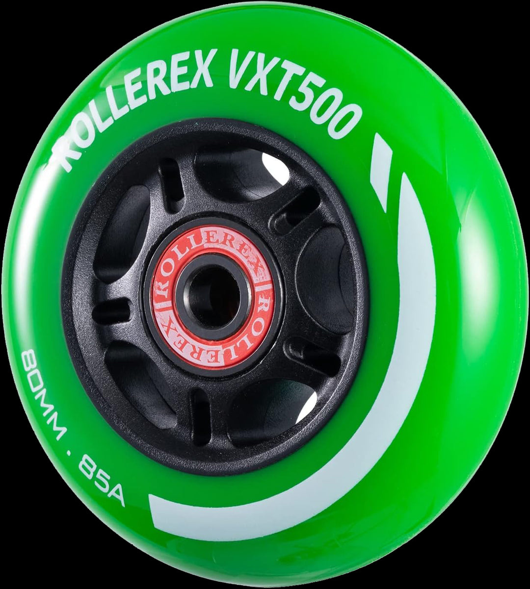 Rollerex VXT500 85A Inline Wheels 2-Pack w/Bearings 72-80mm - 6 Colors