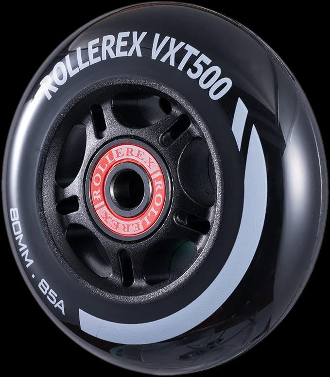 Rollerex VXT500 85A Inline Wheels 2-Pack w/Bearings 72-80mm - 6 Colors