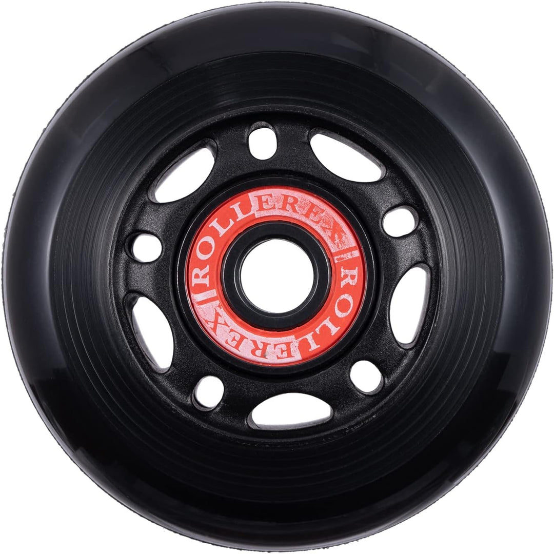 Rollerex VXT100 85A Kids Inline Skate Wheels 2-Pack 60-90mm - w/Bearings