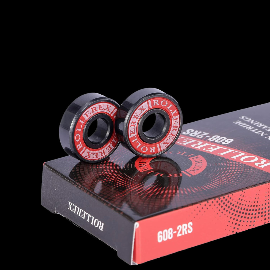 Rollerex Titan 608-2RS Ceramic Skate Bearings 8-Pack ABEC-7 - Silicon Nitride