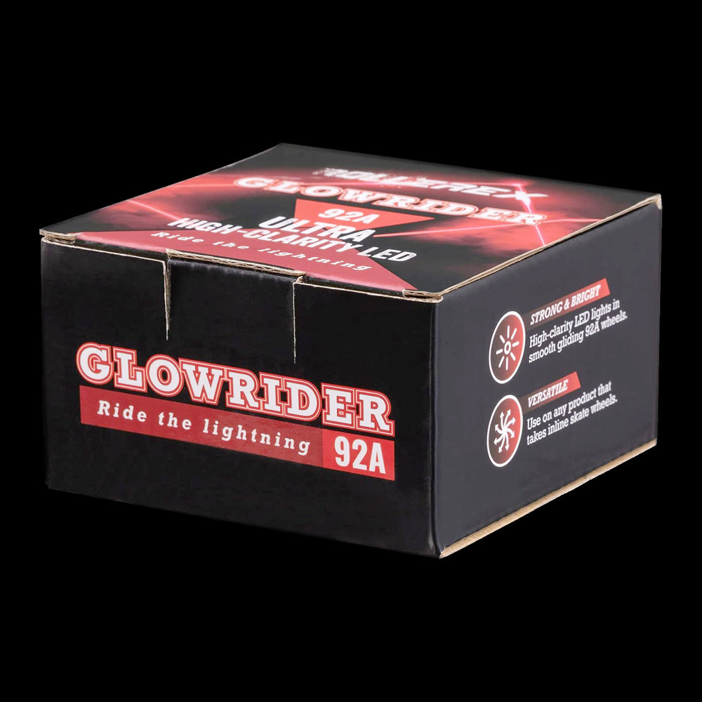 Rollerex Glowrider 92A LED Light-Up Inline Wheels 2-Pack 72-80mm - 4 Colors