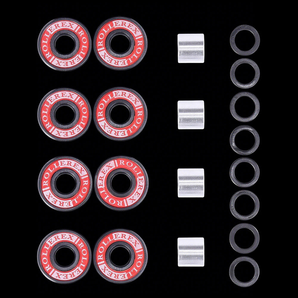 Rollerex Phaser 92A 54mm Skateboard Wheels 4-Pack w/Bearings - 3 Colors