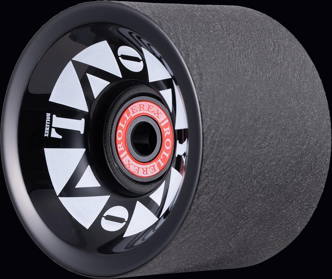 Rollerex YOLO 76A 70mm Longboard Wheels 4-Pack w/Bearings - For Cruising & Carving