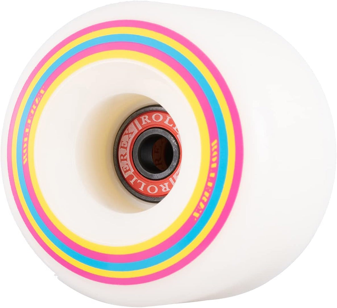 Rollerex Lollipop 76A 70mm Longboard Wheels 4-Pack - Optional Bearings Set