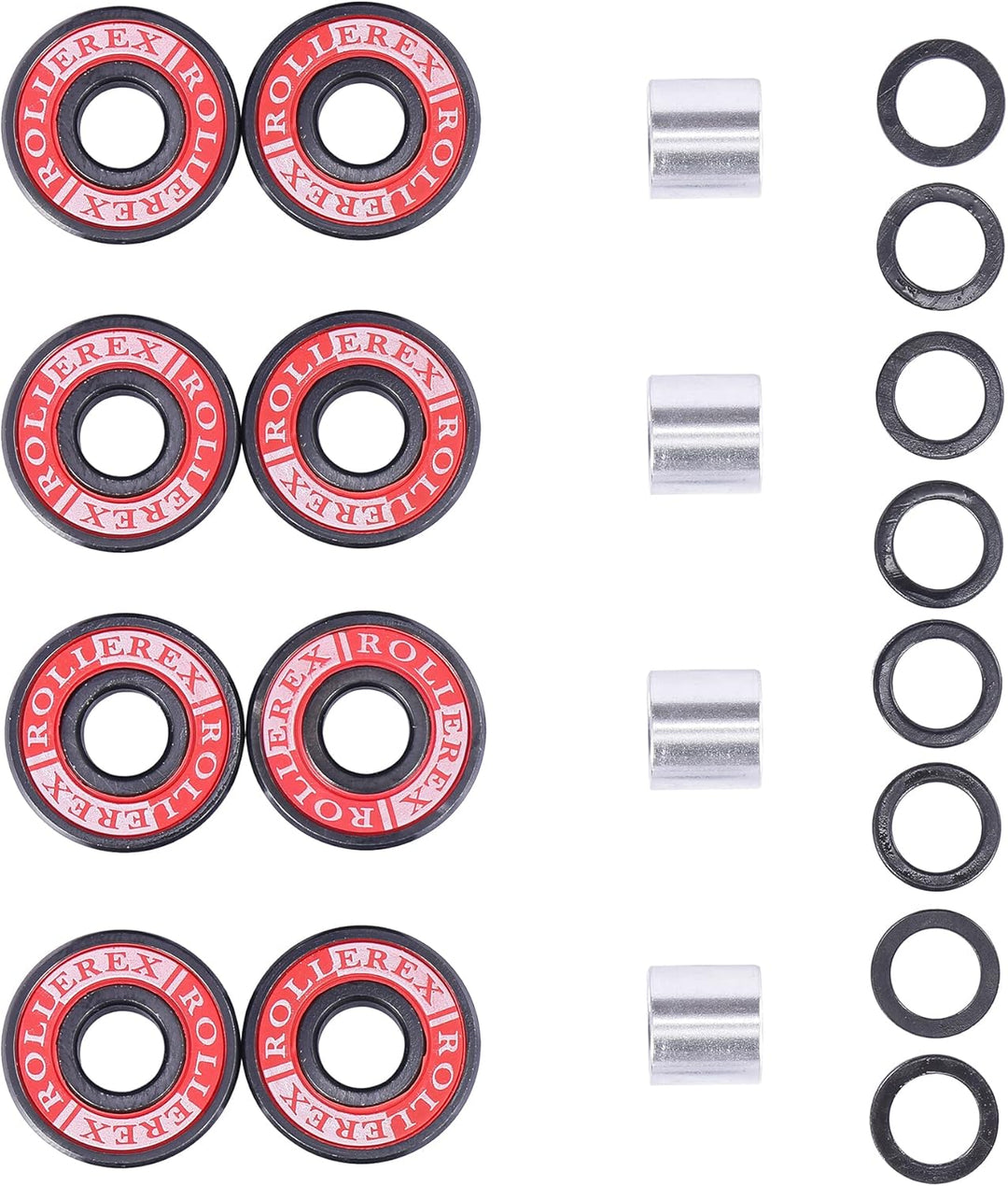 Rollerex Lollipop 76A 70mm Longboard Wheels 4-Pack - Optional Bearings Set