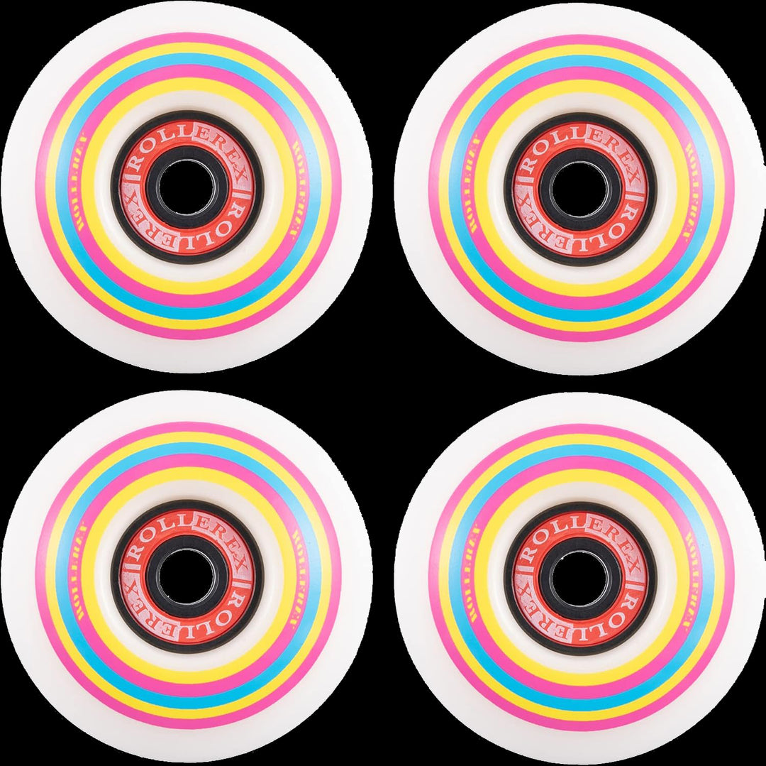 Rollerex Lollipop Boardwalk 92A 52mm Skateboard Wheels 4-Pack w/Bearings Set