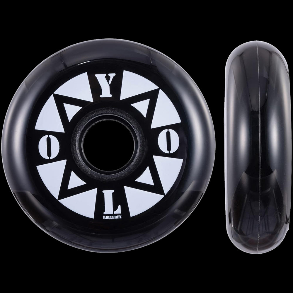 Rollerex YOLO 85A Inline Skate Wheels 2-Pack - 80mm Replacement Wheels