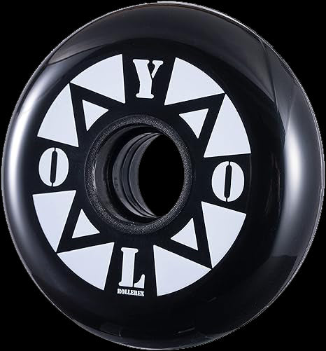 Rollerex YOLO 85A Inline Skate Wheels 8-Pack - 80mm Replacement Wheels