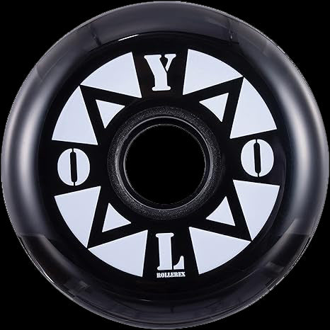 Rollerex YOLO 85A Inline Skate Wheels 8-Pack - 80mm Replacement Wheels
