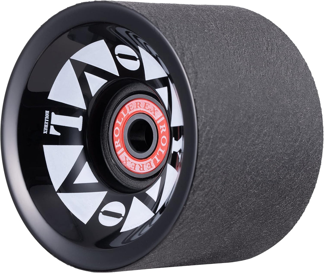 Rollerex YOLO 76A 70mm Longboard Wheels 4-Pack w/Bearings - For Cruising & Carving