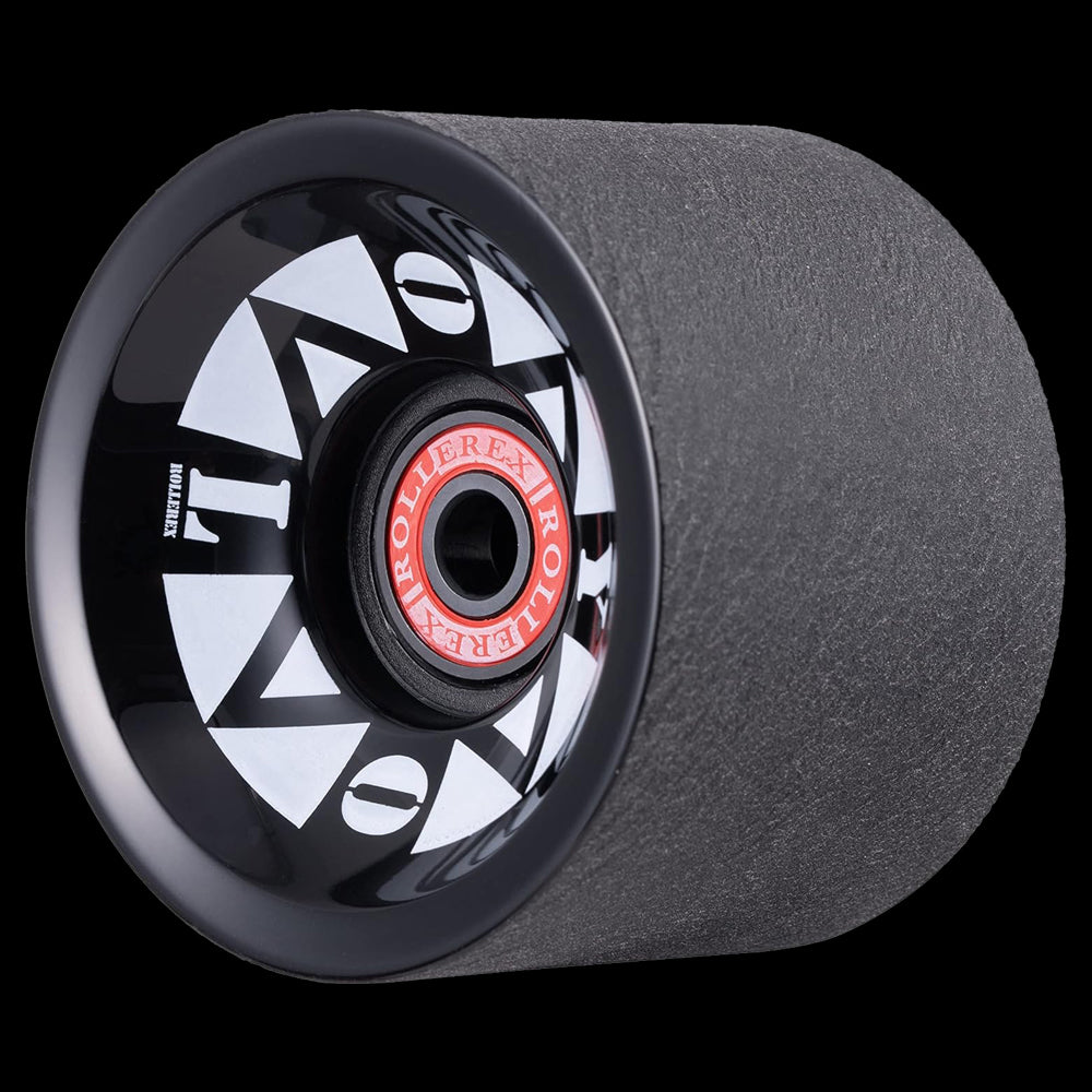 Rollerex YOLO 76A 70mm Longboard Wheels 4-Pack w/Bearings - For Cruising & Carving