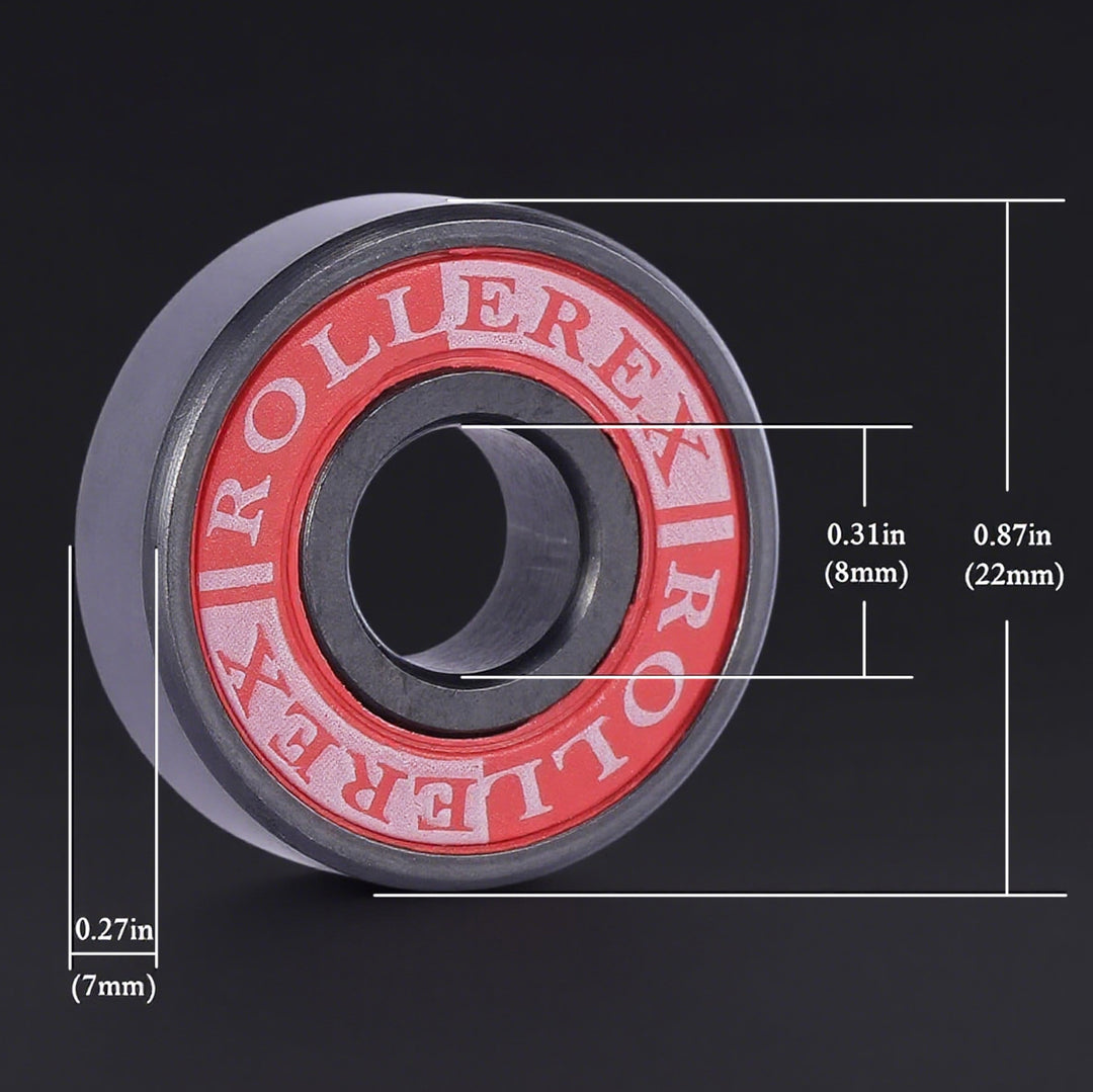 Adventure World Atlas 608ZZ ABEC-7 Bearings Kit - 4 or 8 Wheel Pack w/Spacers