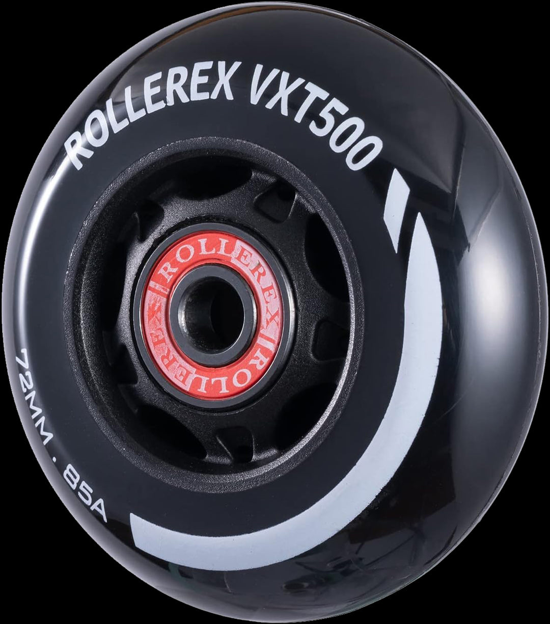 Rollerex VXT500 Inline Skate Wheels 4-Pack 80mm 85A - Optional Bearings