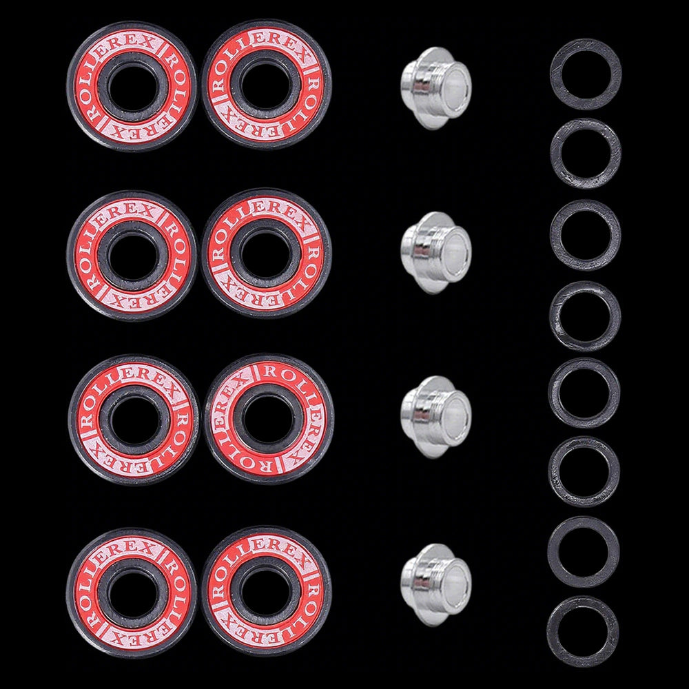 Rollerex VXT500 Inline Skate Wheels 4-Pack 80mm 85A - Optional Bearings