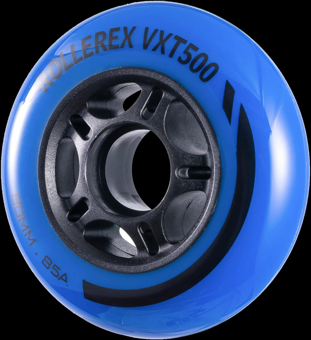 Rollerex VXT500 85A Inline Skate Wheels 8-Pack 72-80mm - 6 Colors