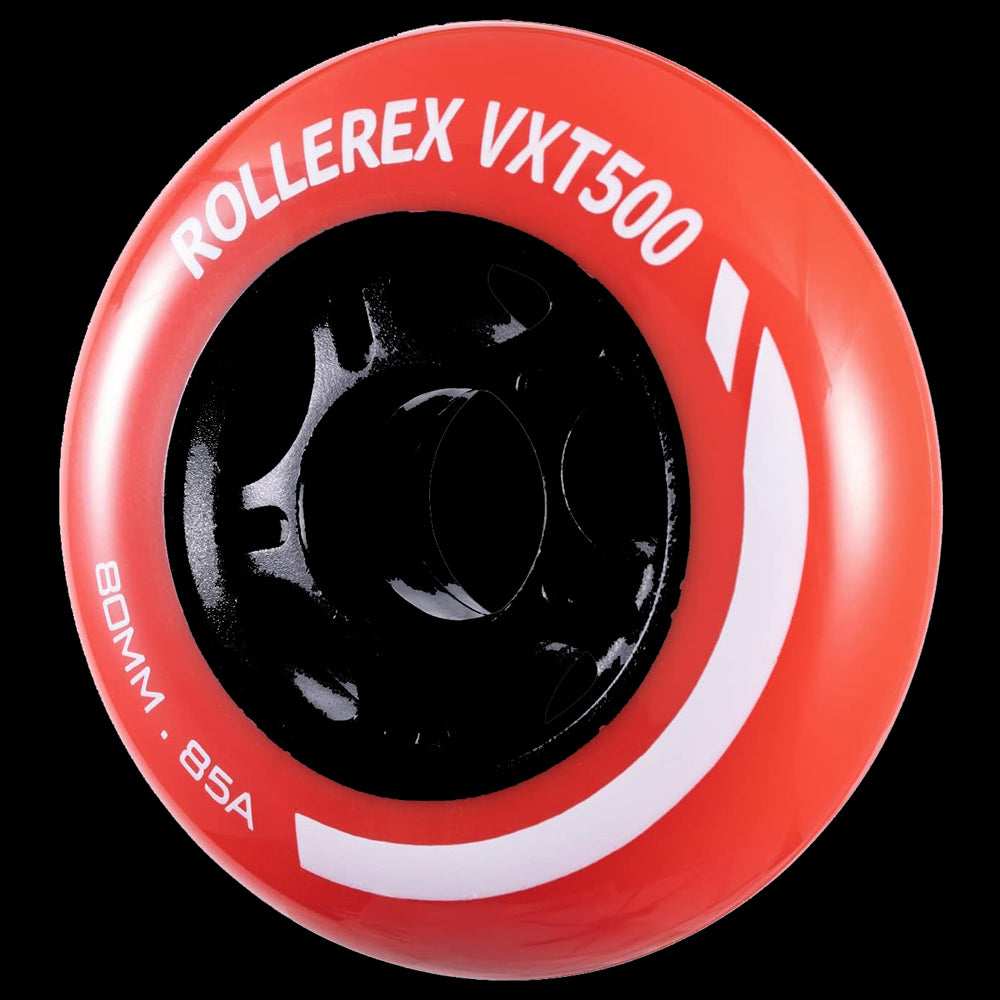 Rollerex VXT500 85A Inline Skate Wheels 2-Pack 72mm - 6 Colors
