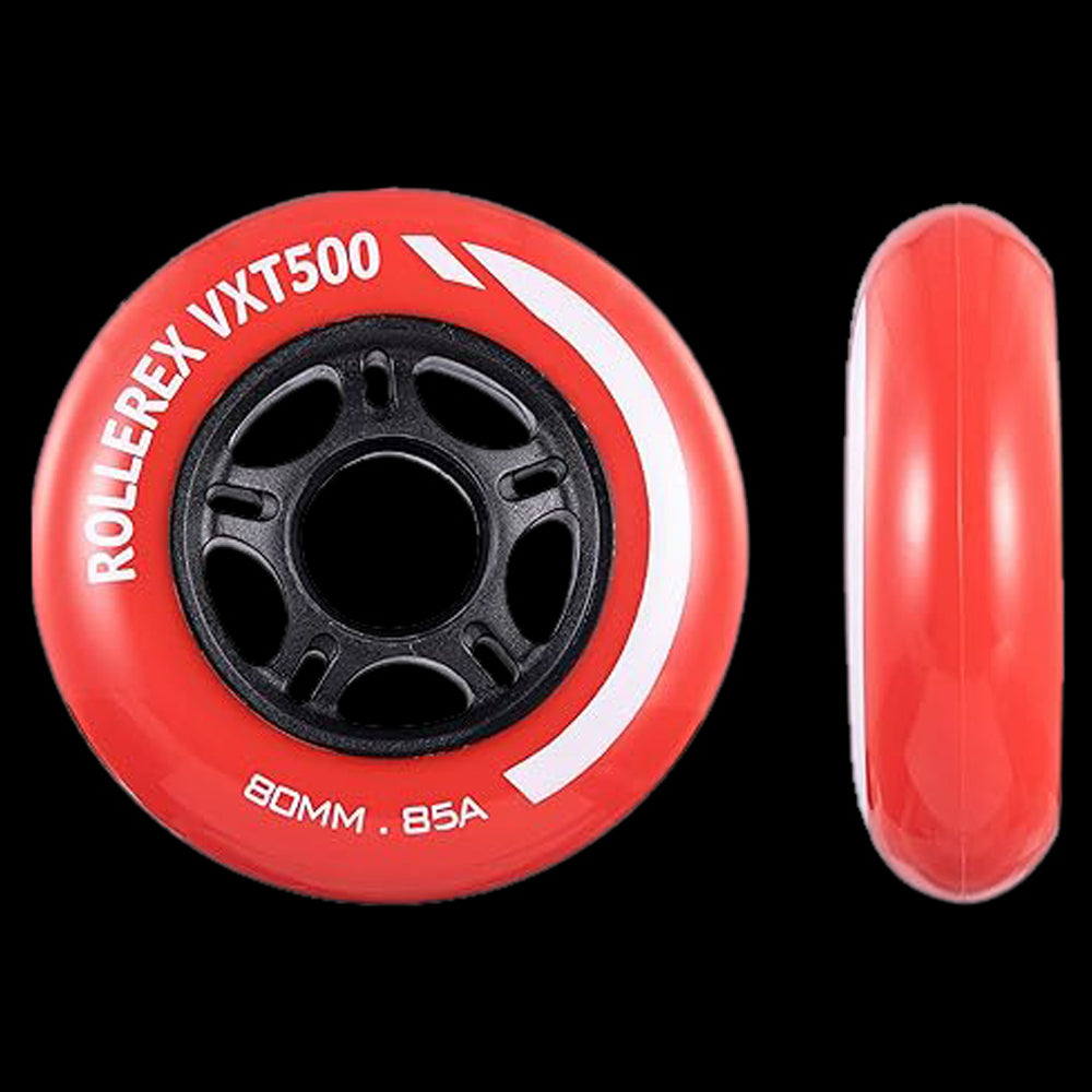 Rollerex VXT500 85A Inline Skate Wheels 2-Pack 72mm - 6 Colors