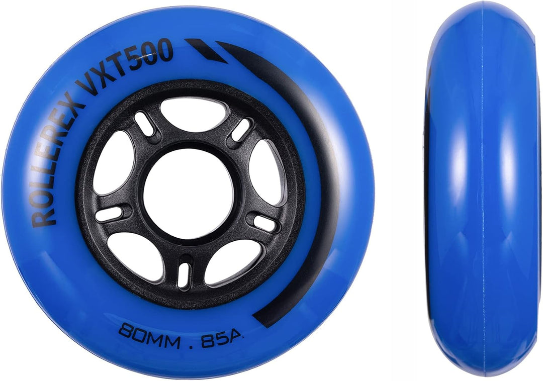 Rollerex VXT500 85A Inline Skate Wheels 2-Pack 72mm - 6 Colors
