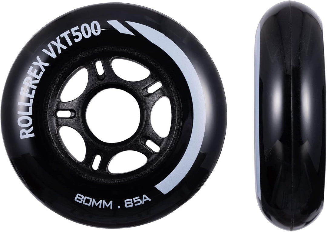 Rollerex VXT500 85A Inline Skate Wheels 2-Pack 72mm - 6 Colors