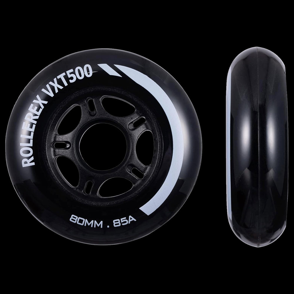 Rollerex VXT500 85A Inline Skate Wheels 2-Pack 72mm - 6 Colors