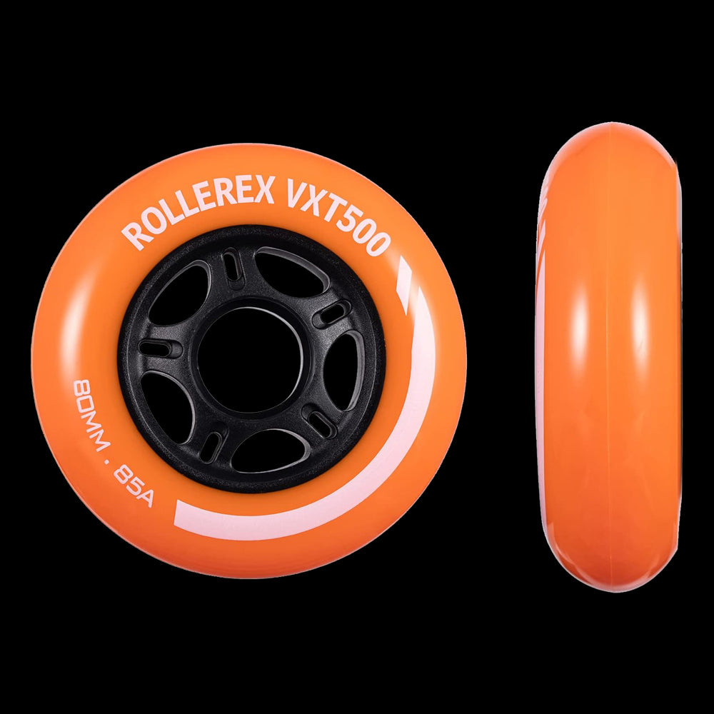 Rollerex VXT500 85A Inline Skate Wheels 2-Pack 72mm - 6 Colors