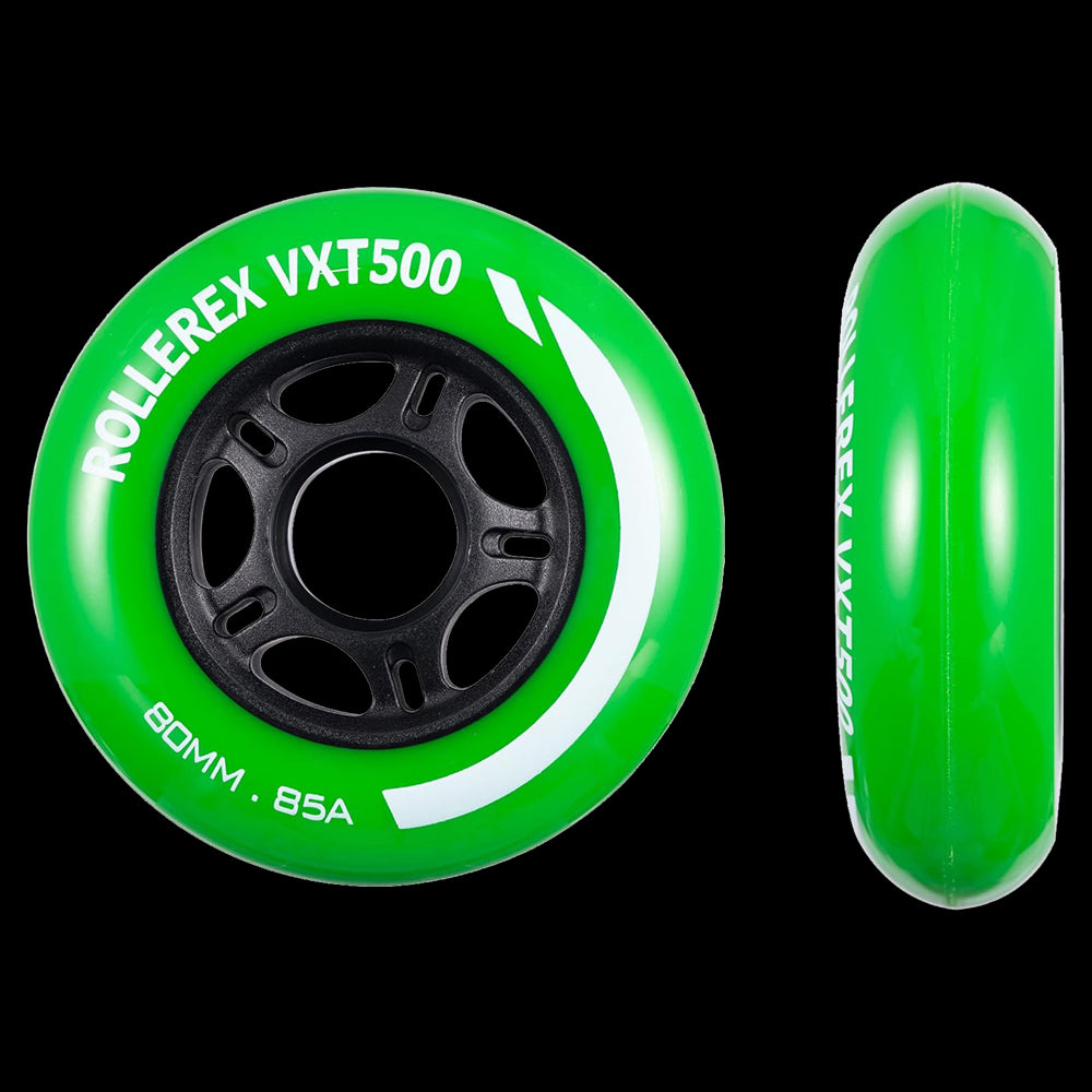 Rollerex VXT500 85A Inline Skate Wheels 2-Pack 72mm - 6 Colors