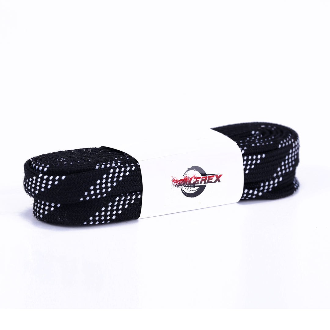 Rollerex Gladiator Waxed Hockey Skate Laces 72" to 120" - Multiple Colors