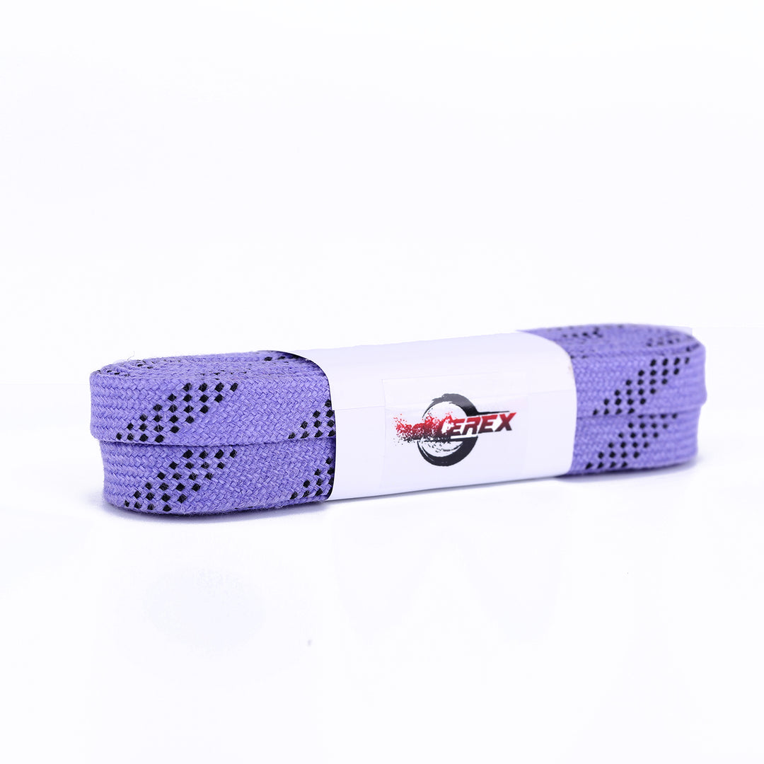 Rollerex Gladiator Waxed Hockey Skate Laces 72" to 120" - Multiple Colors
