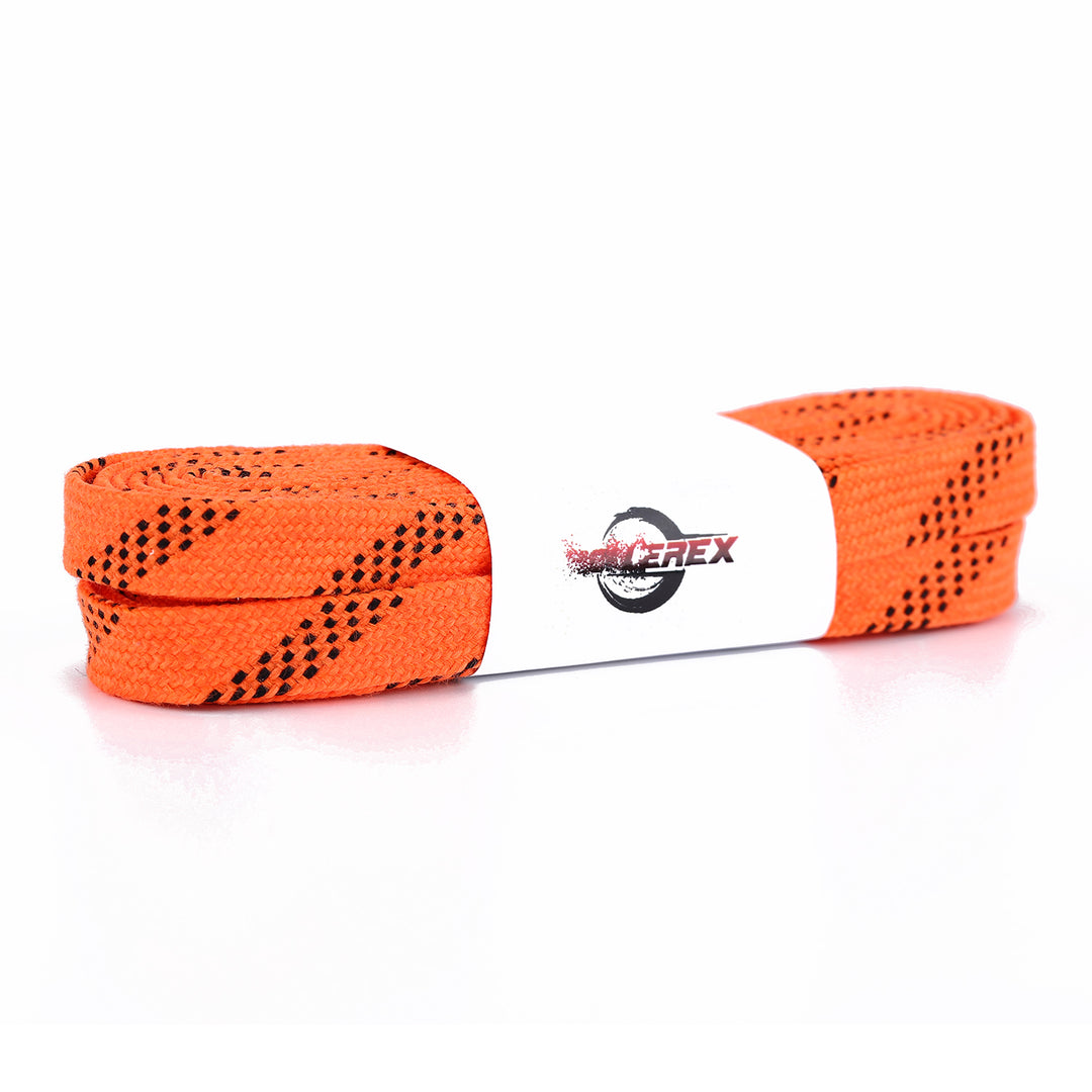 Rollerex Gladiator Waxed Hockey Skate Laces 72" to 120" - Multiple Colors