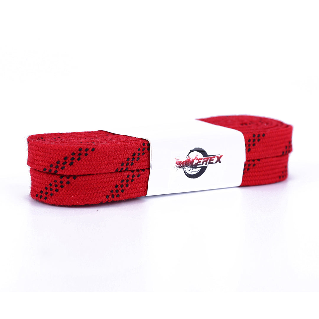 Rollerex Gladiator Waxed Hockey Skate Laces 72" to 120" - Multiple Colors